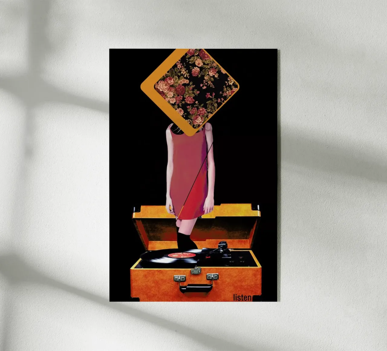 Listen acrylic glass by Frank Moth