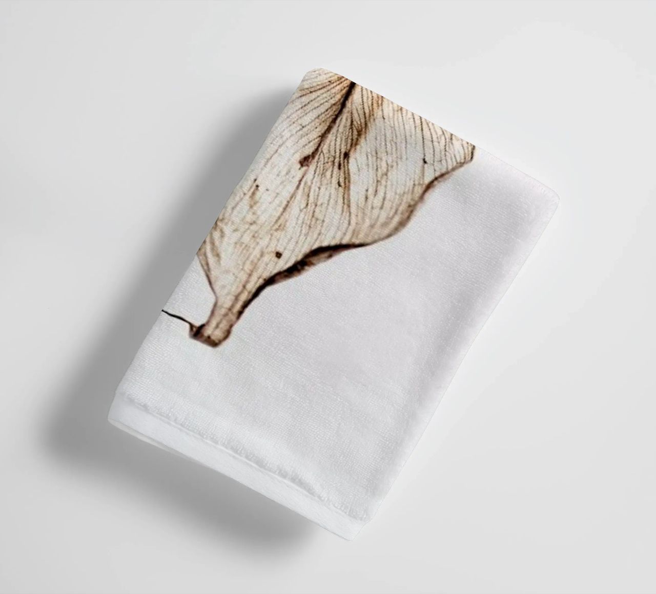 Delicate Leaves towel by Flora & Fauna