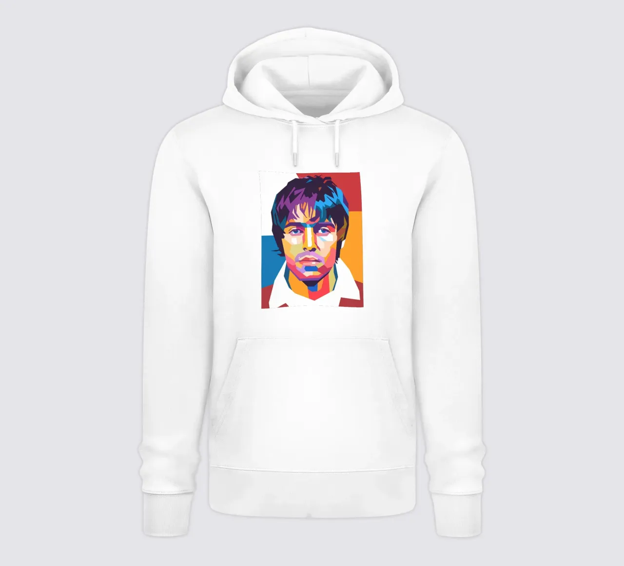 Pop-Art-Porträt von Liam Gallagher Hoodie von Hantamrata