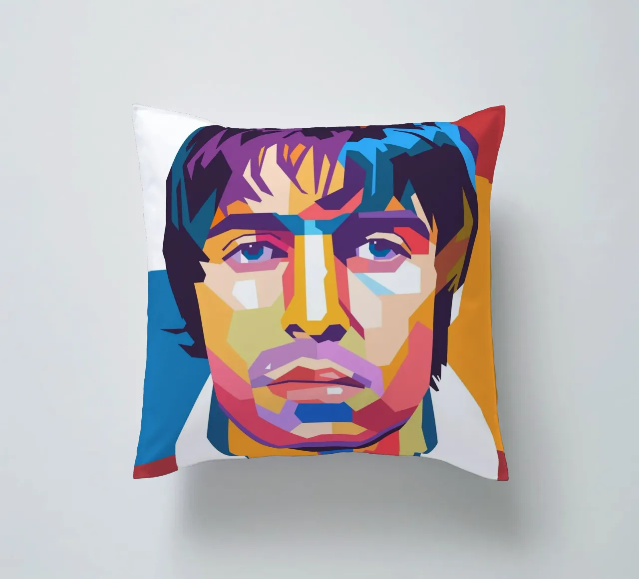 Liam Gallagher pop-art portret kussen van Hantamrata
