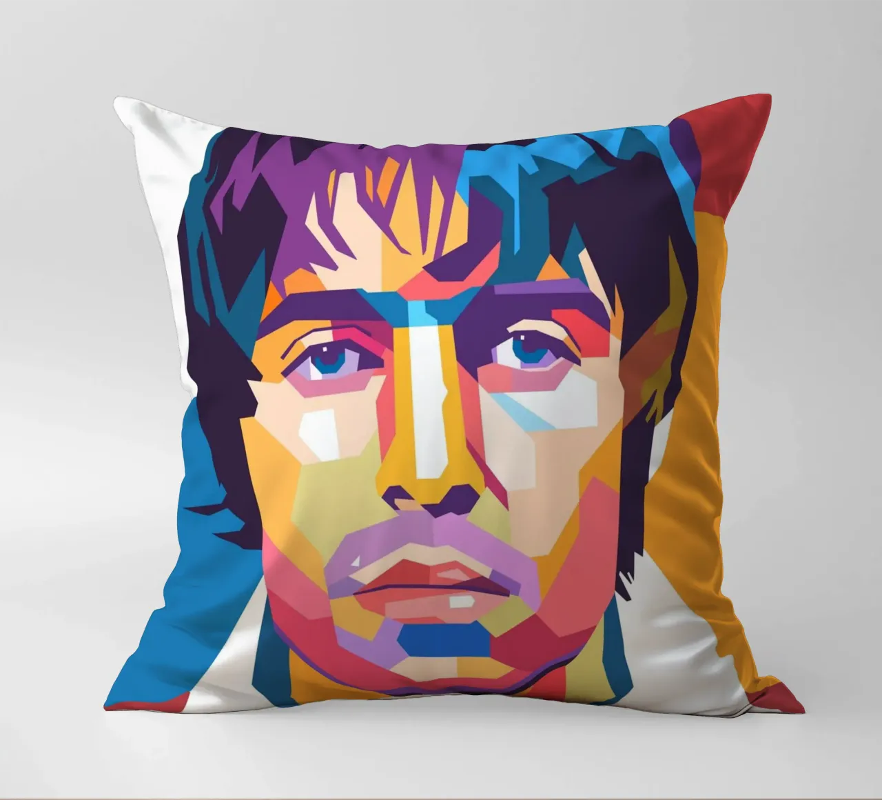 Liam Gallagher pop-art portret kussen van Hantamrata