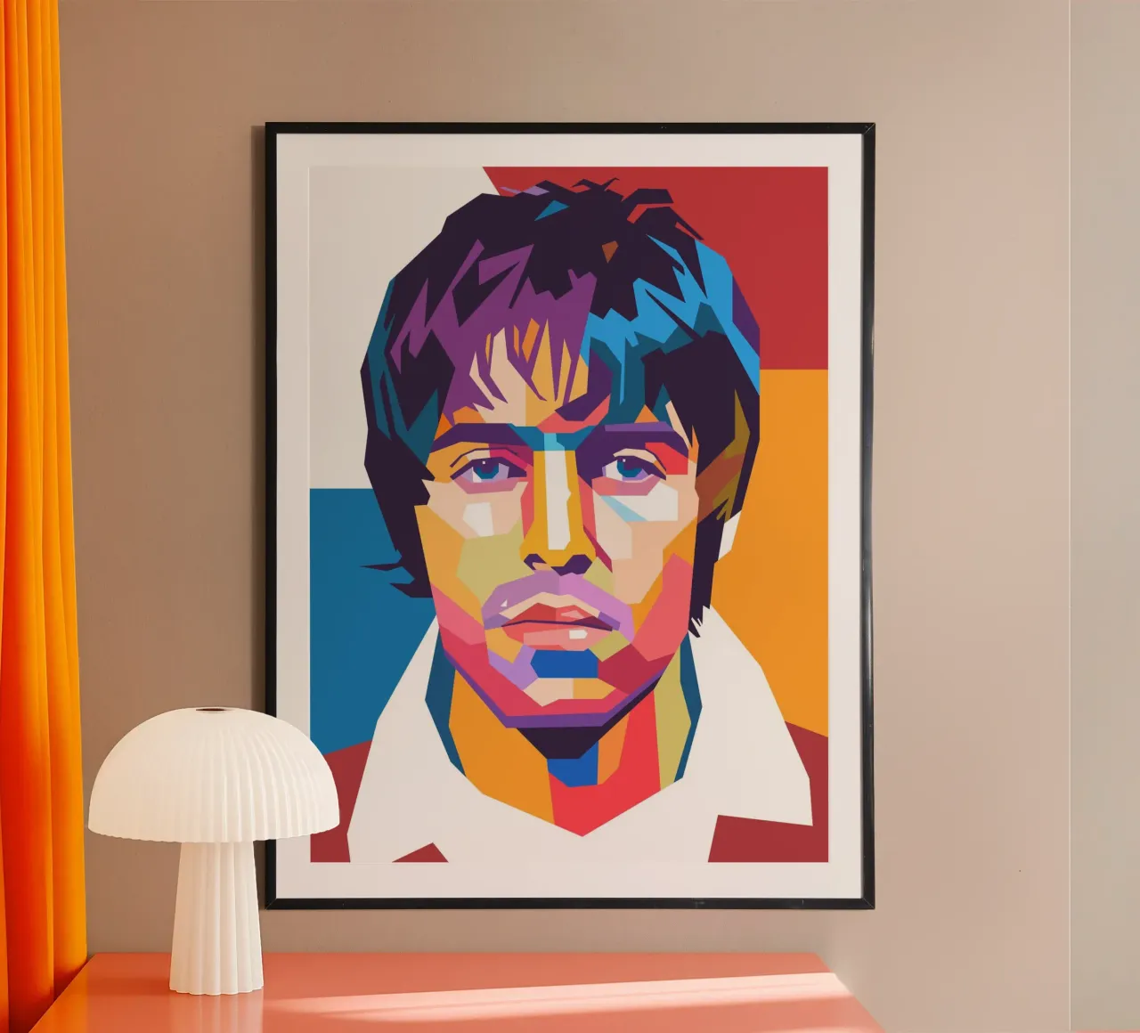 Liam Gallagher pop art portrait hahnemühle by Hantamrata