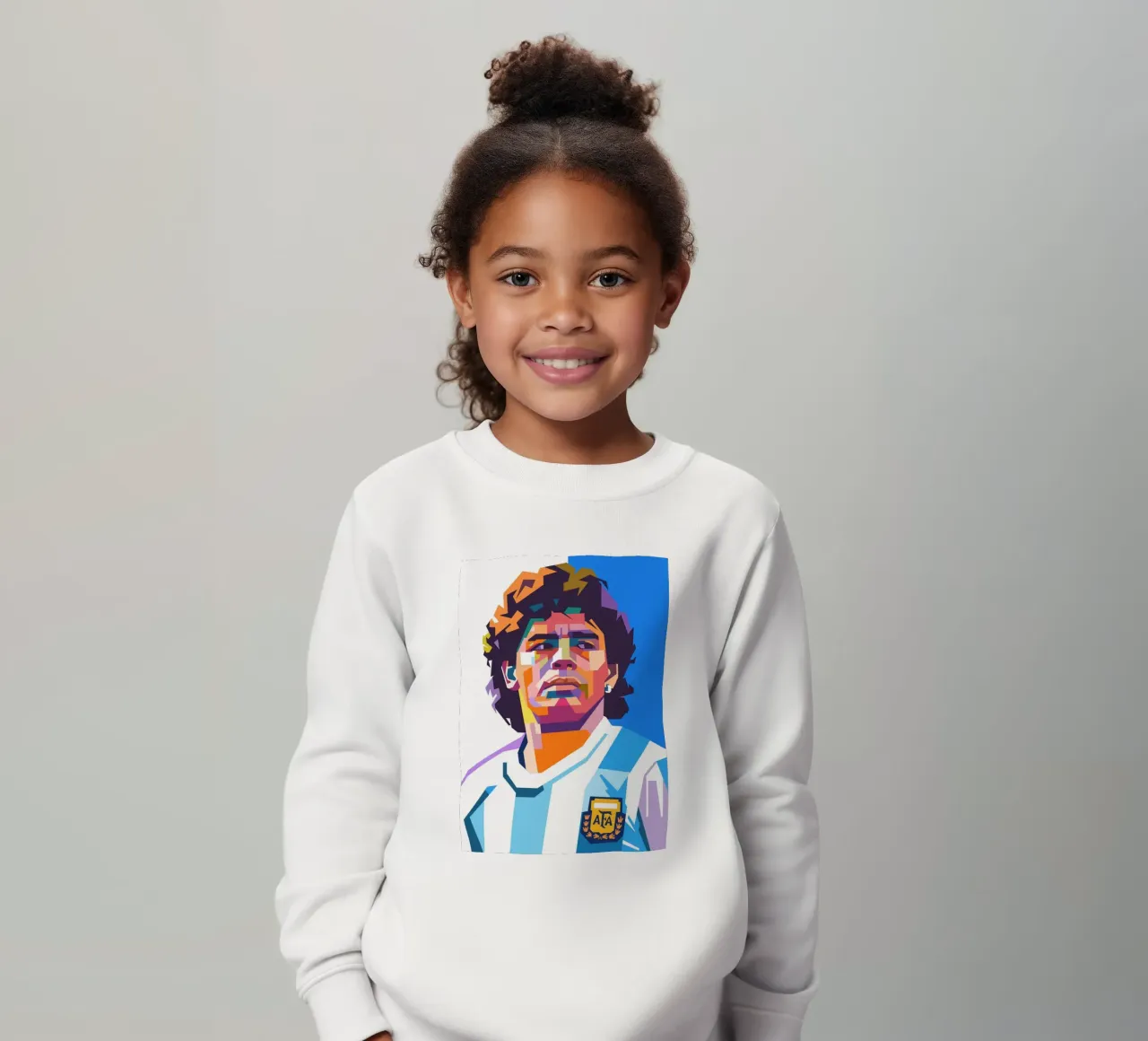 Stile artistico di Diego Maradona WPAP felpa bambino da Hantamrata