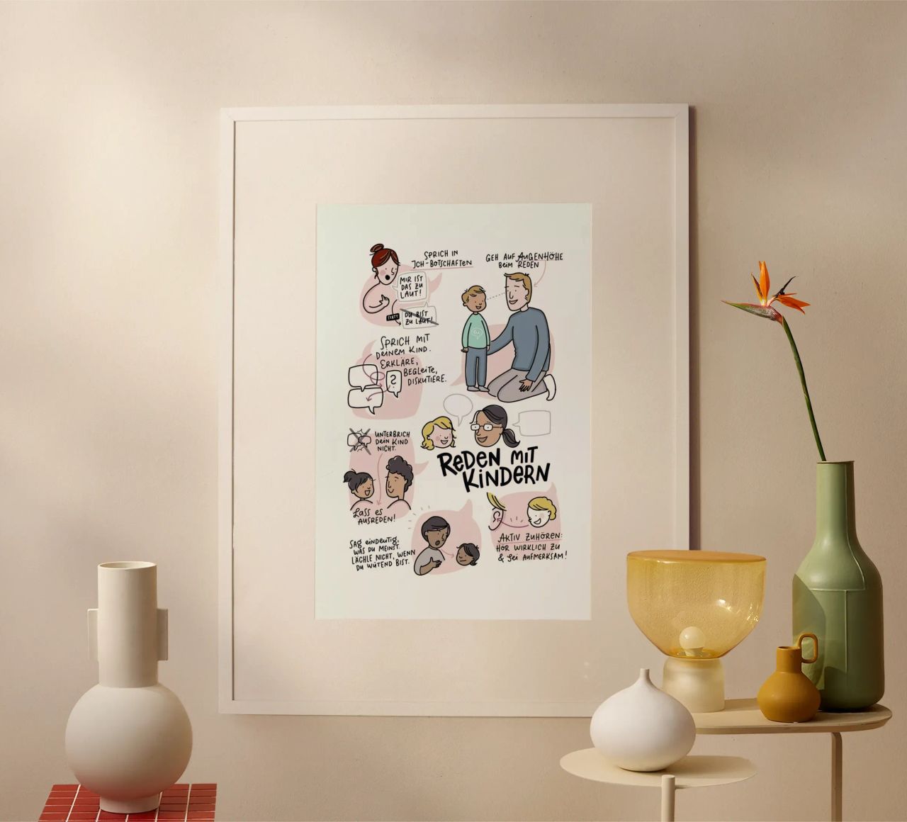 Reden Poster von Geborgen Wachsen x JUNIQE