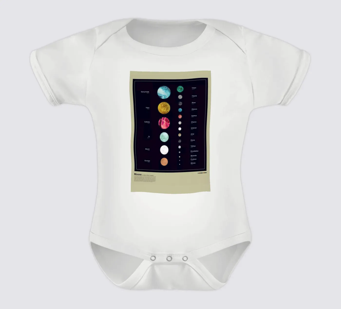 Moons Kurzarm Babybody von LeDieg