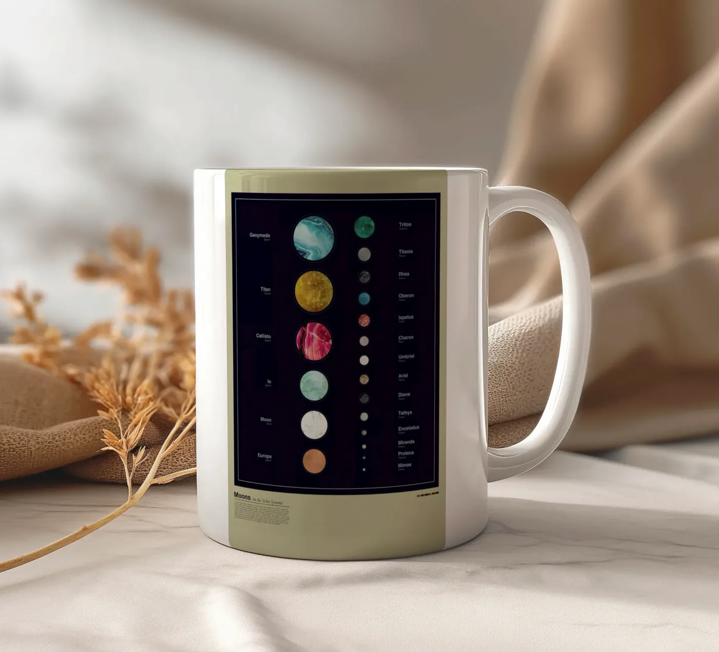 Moons ceramic mug by LeDieg