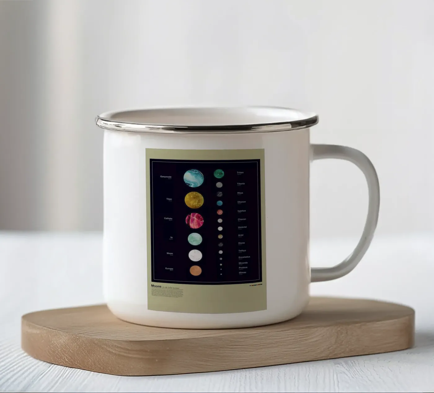Moons enamel mug by LeDieg