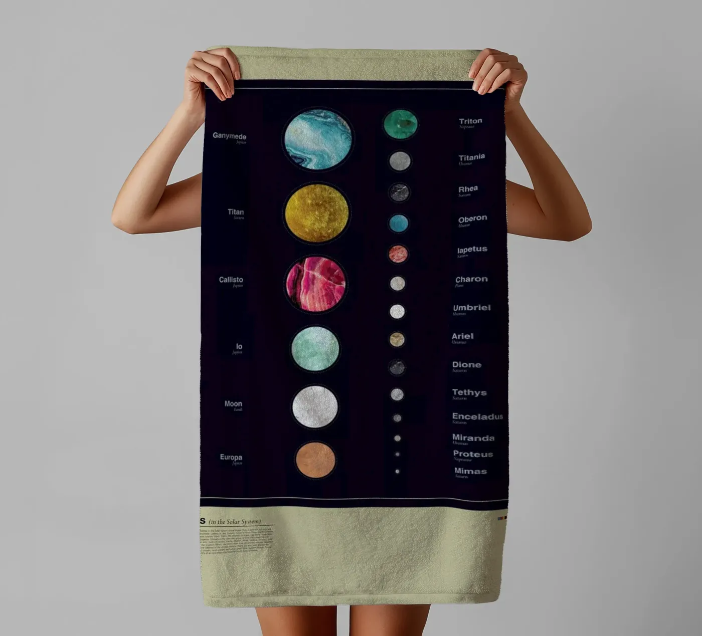 Moons badhanddoek van LeDieg