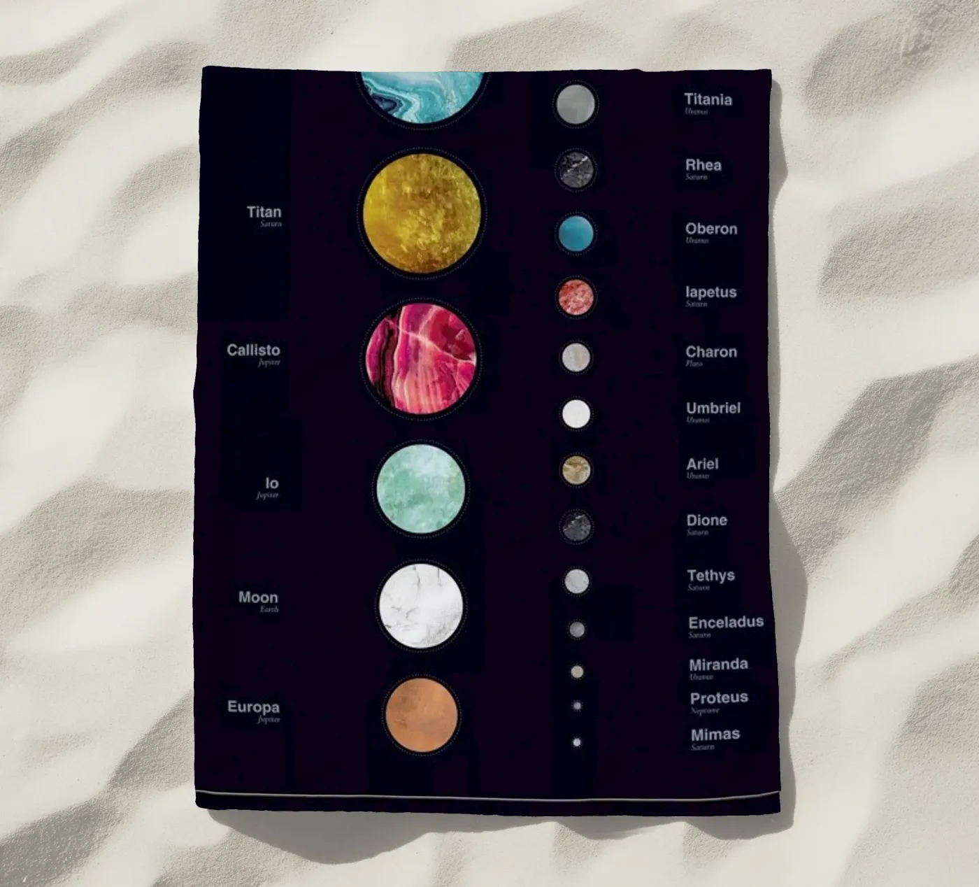 Moons strandhanddoek van LeDieg