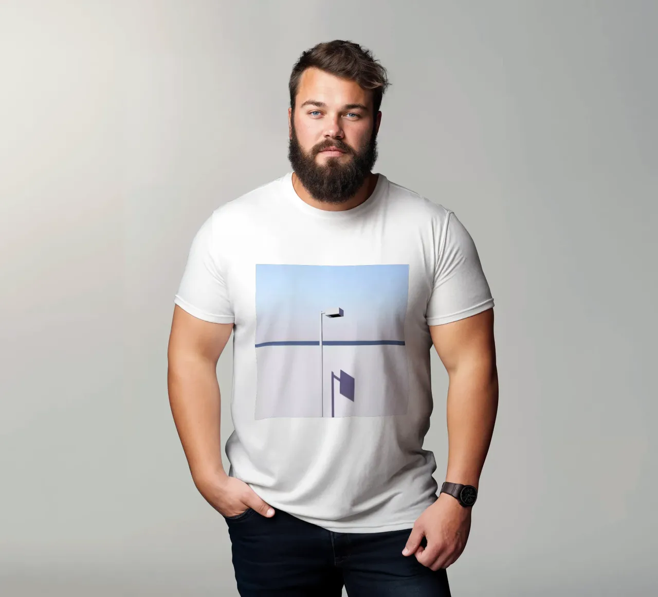 Square Lamp t-shirt da Rupert Höller