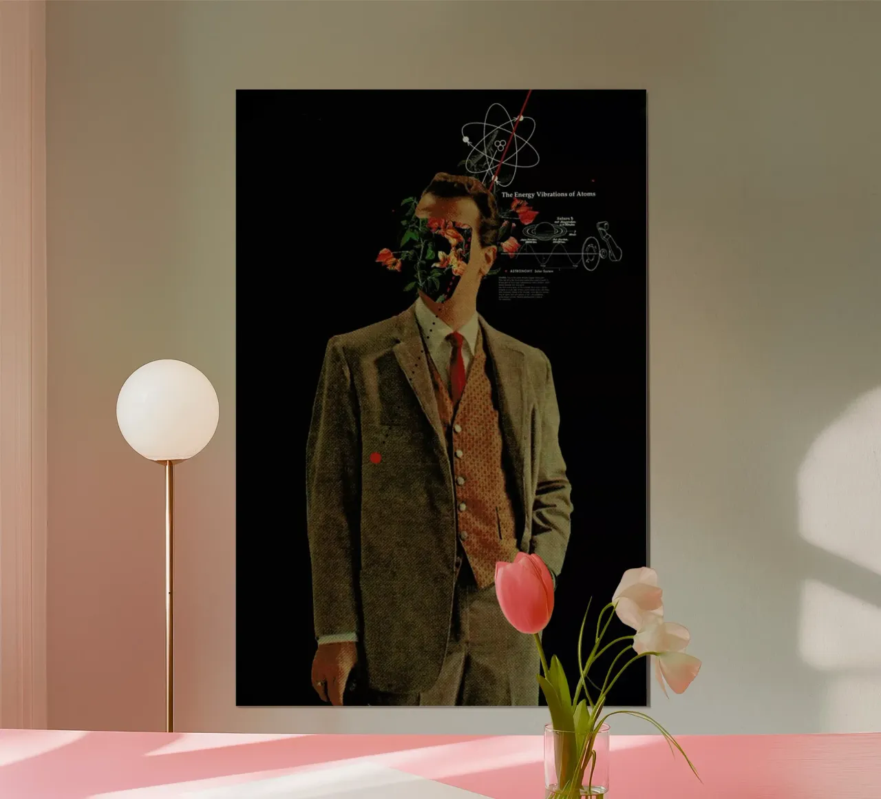 The Energy Vibrations Of Atoms poster con telaio in alluminio da Frank Moth