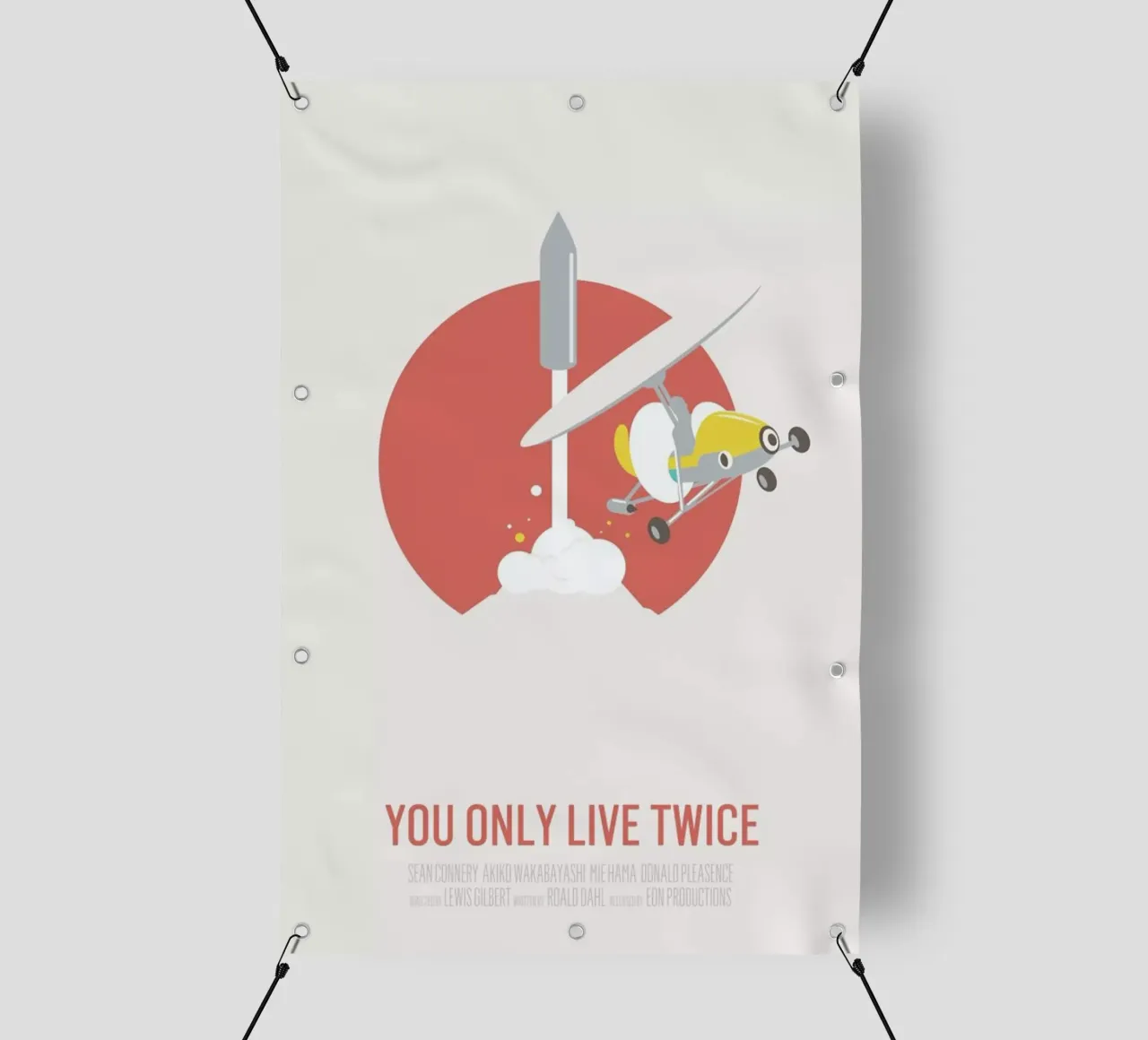 You Only Live Twice telo in pvc da Bruno Morphet