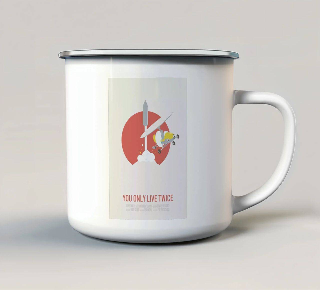 You Only Live Twice tazza in smalto da Bruno Morphet