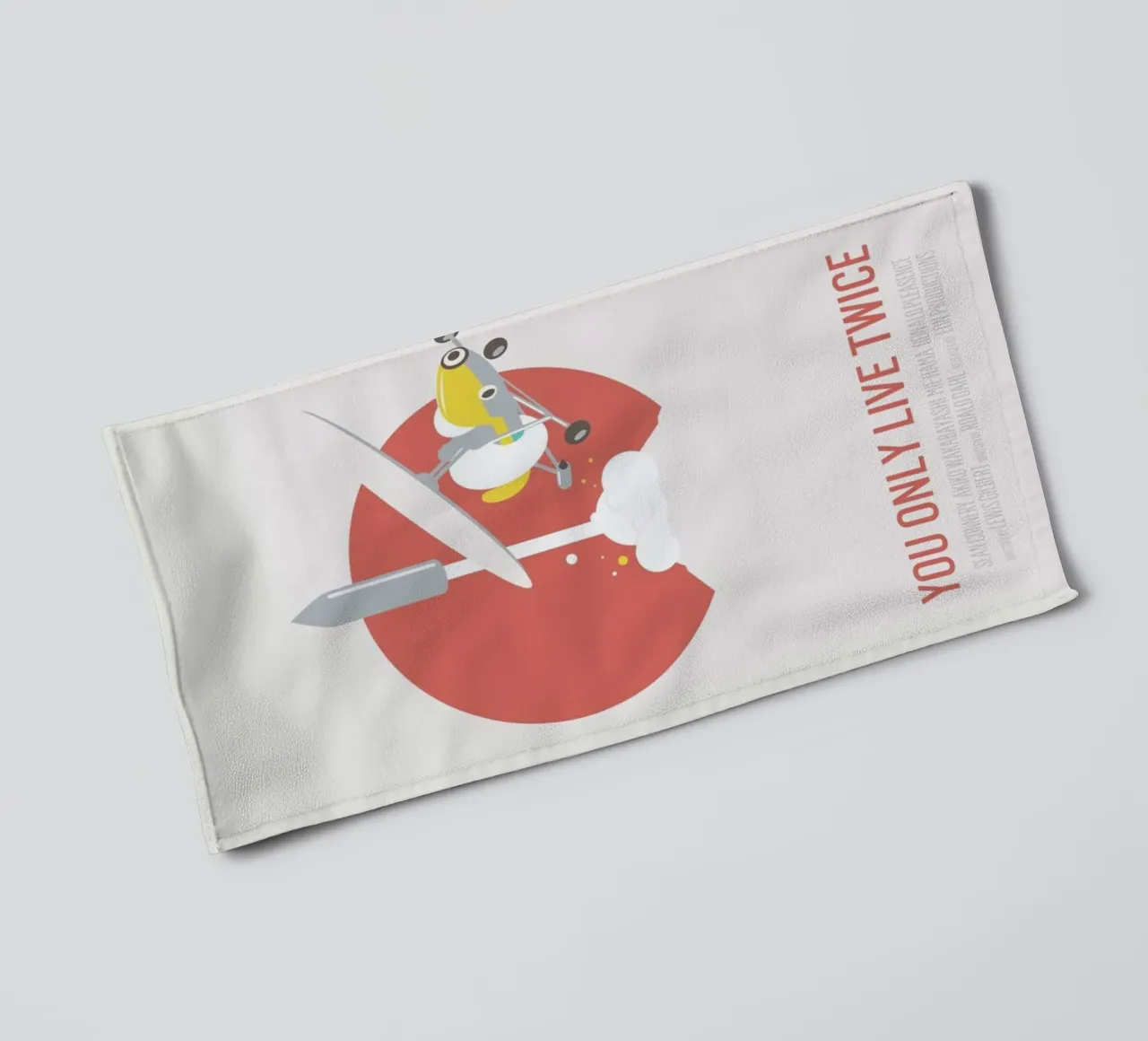 You Only Live Twice asciugamano da bagno da Bruno Morphet