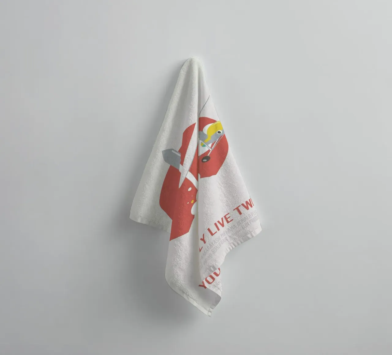 You Only Live Twice asciugamano da bagno da Bruno Morphet