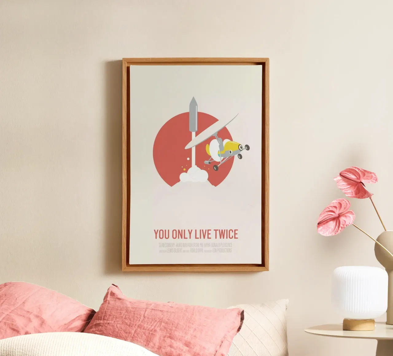 You Only Live Twice tela con Cornice a cassetta da Bruno Morphet