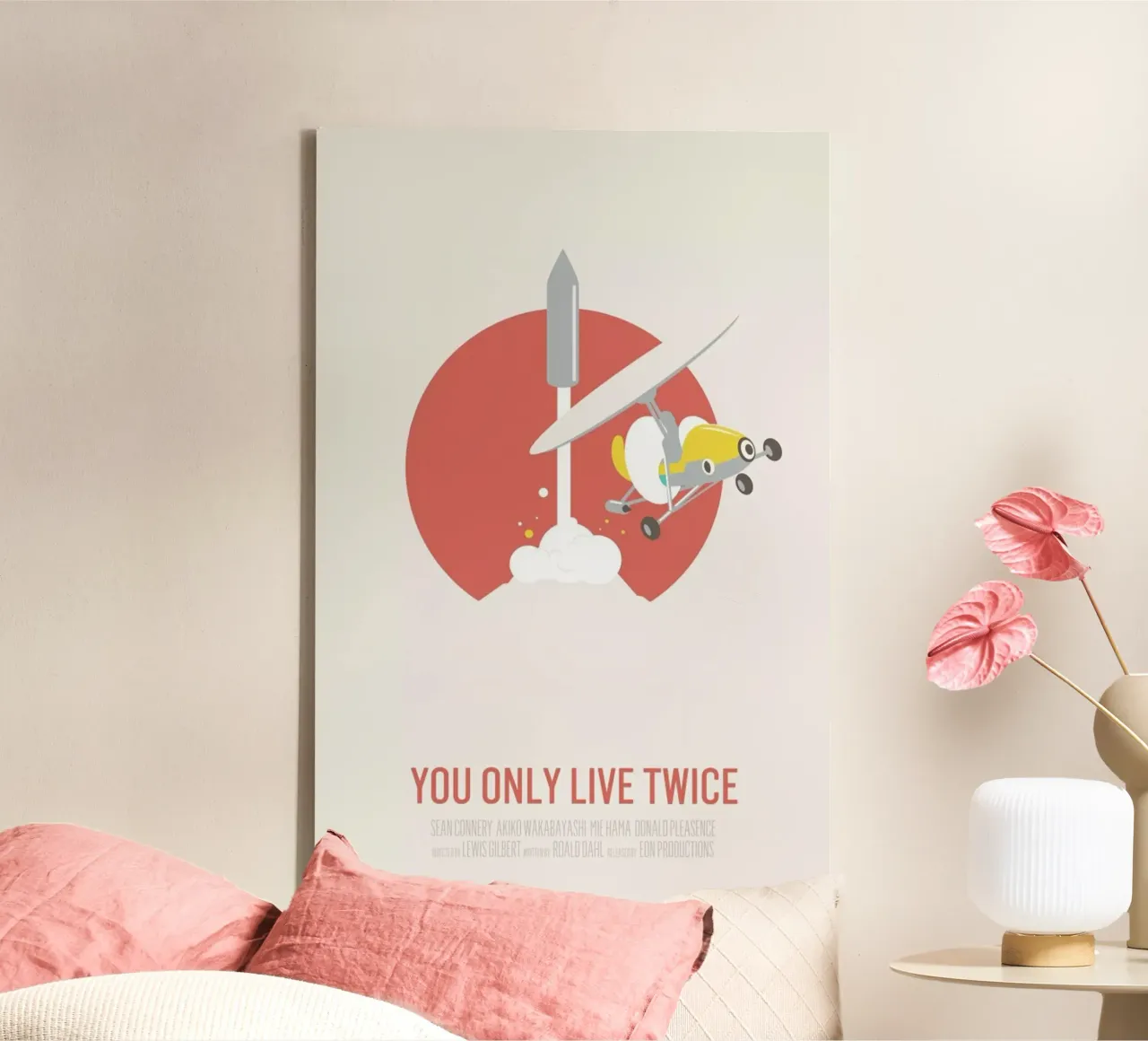 You Only Live Twice tela con Cornice a cassetta da Bruno Morphet