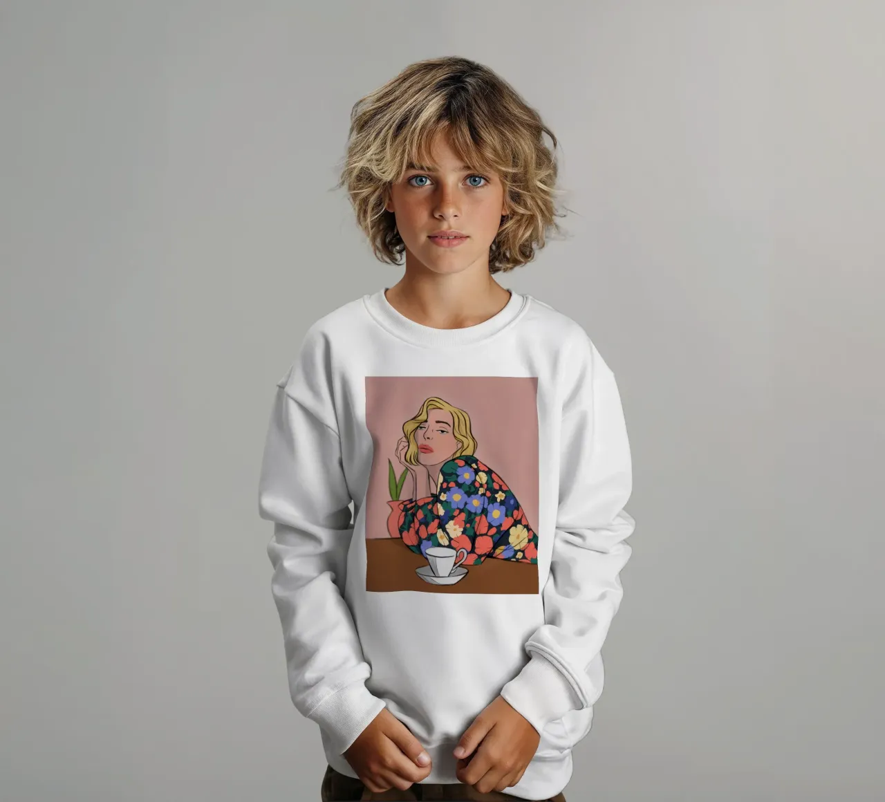 Pausa riflessiva felpa bambino da Prism Palette
