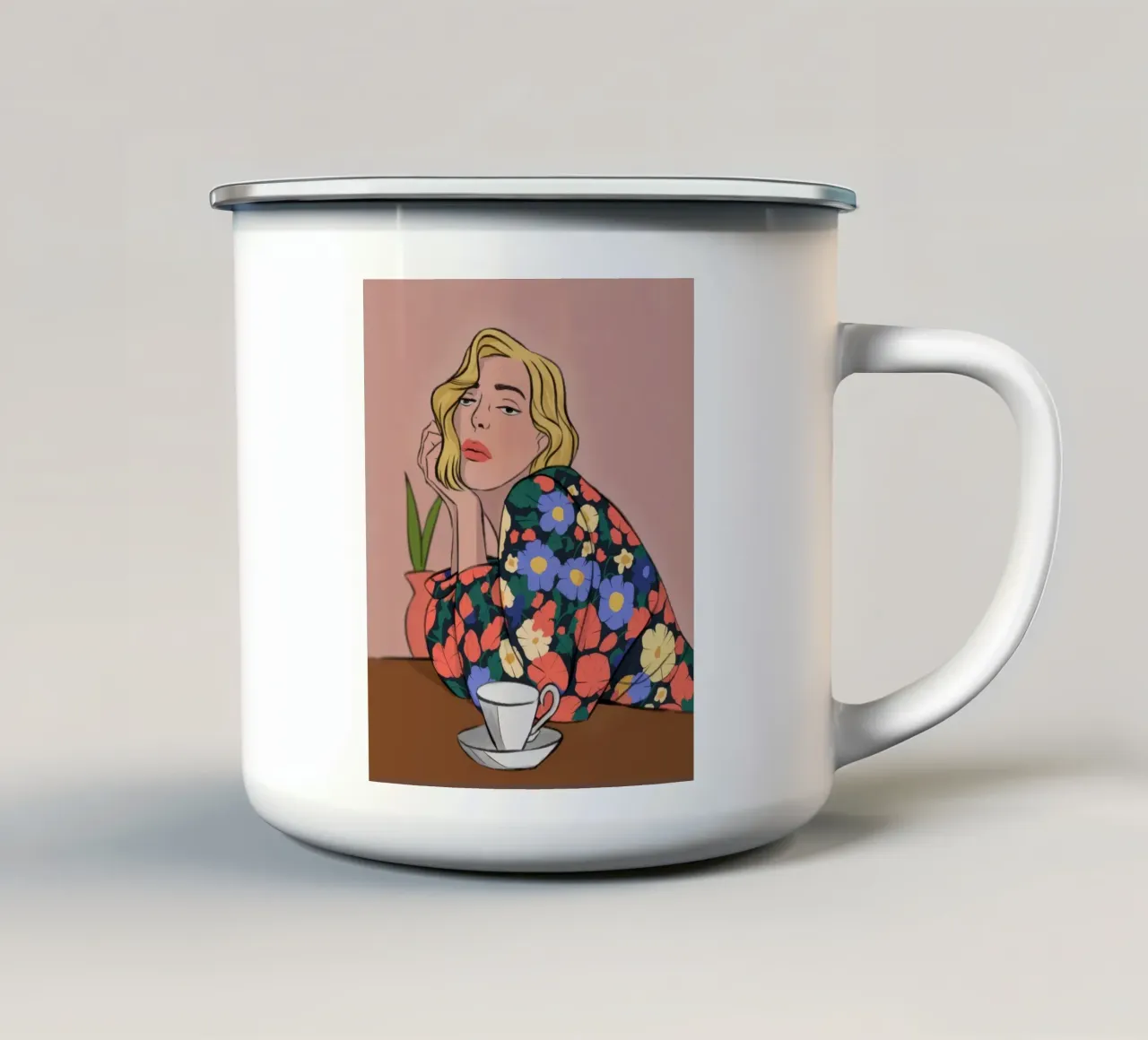 Pausa riflessiva tazza in smalto da Prism Palette