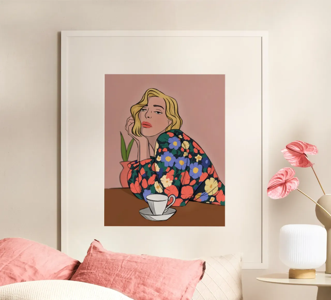 Pausa riflessiva poster con telaio in plastica da Prism Palette