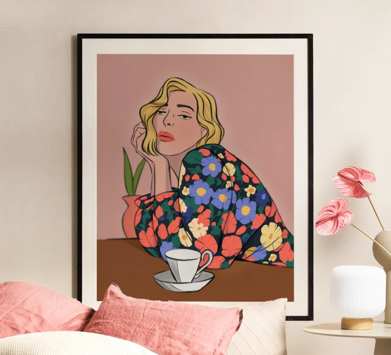 Pausa riflessiva poster con telaio in plastica da Prism Palette