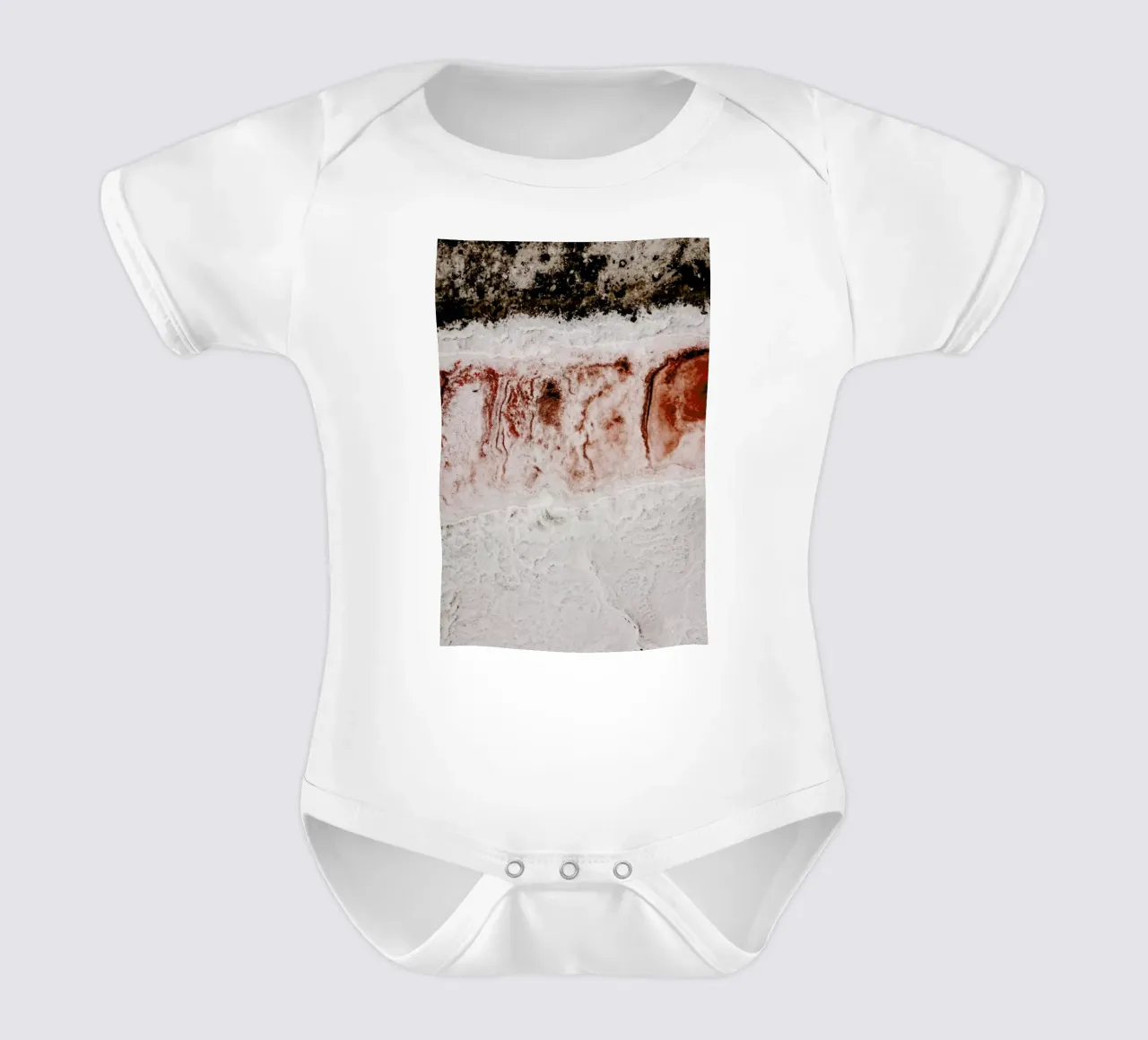 Sea Salt One short-sleeve baby romper by Chris Abatzis