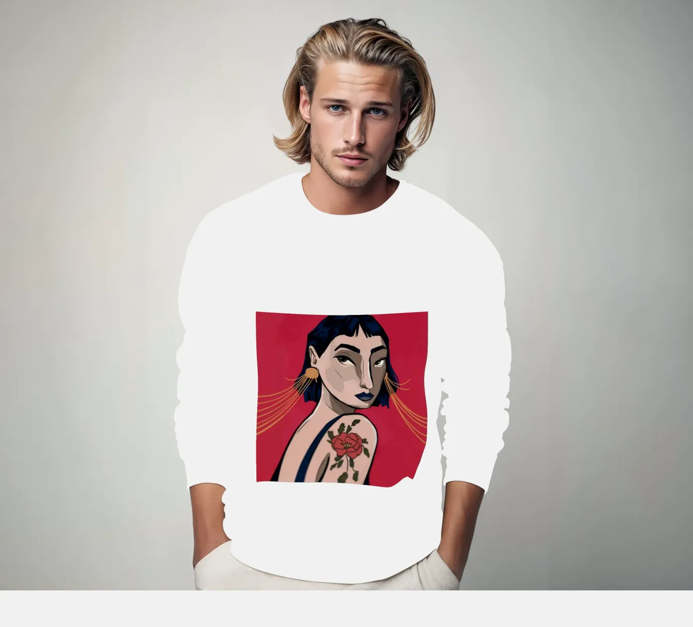 Gedurfde uitdrukking sweatshirt van Prism Palette