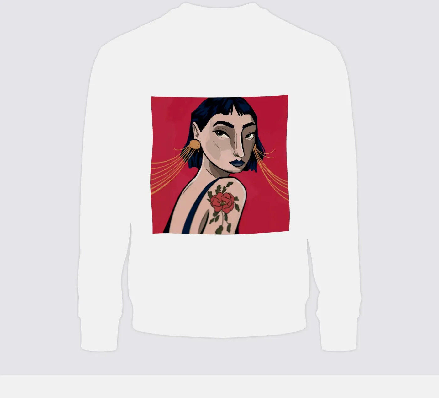 Gedurfde uitdrukking sweatshirt van Prism Palette