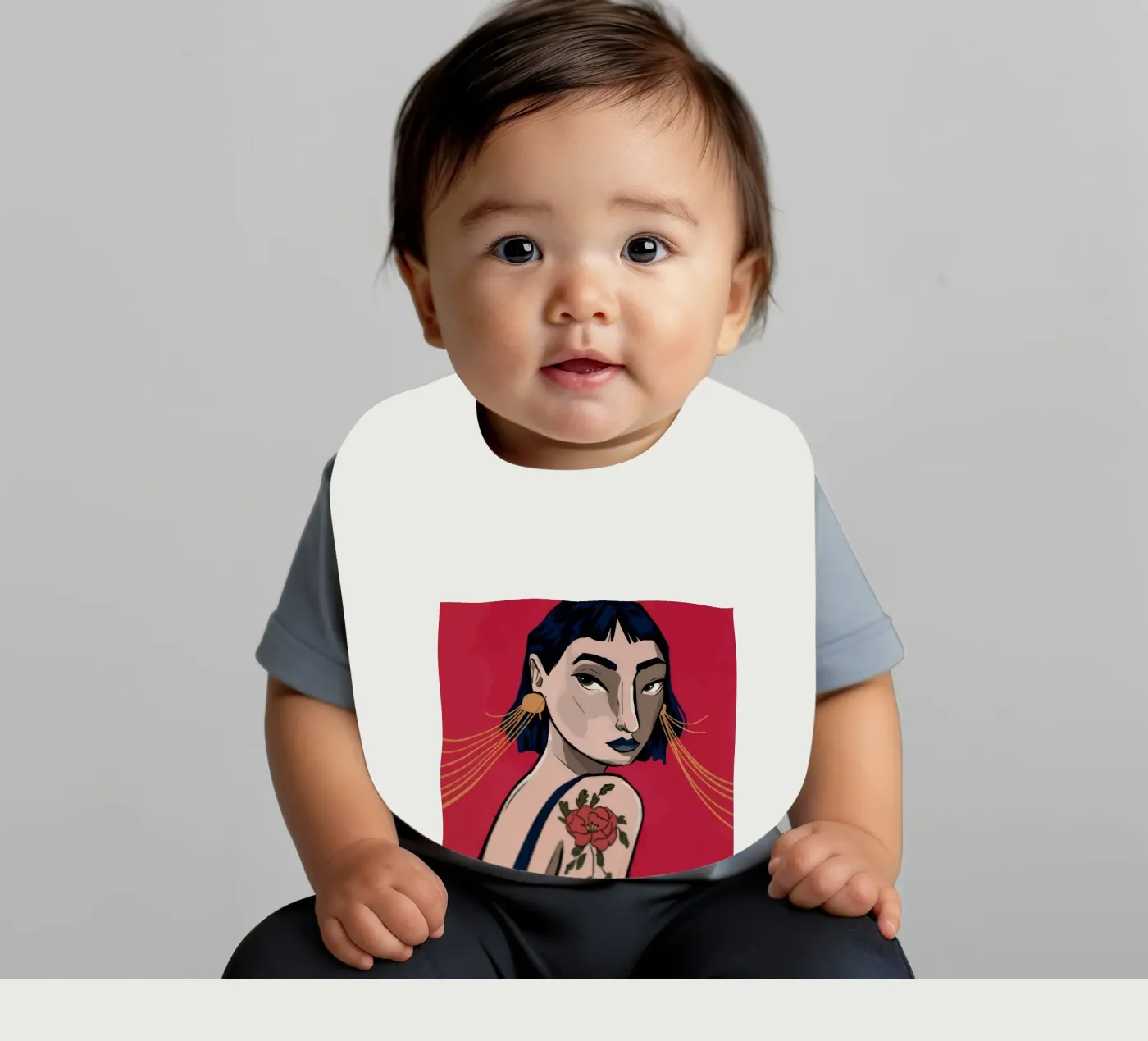 Espressione in grassetto bavaglino da Prism Palette