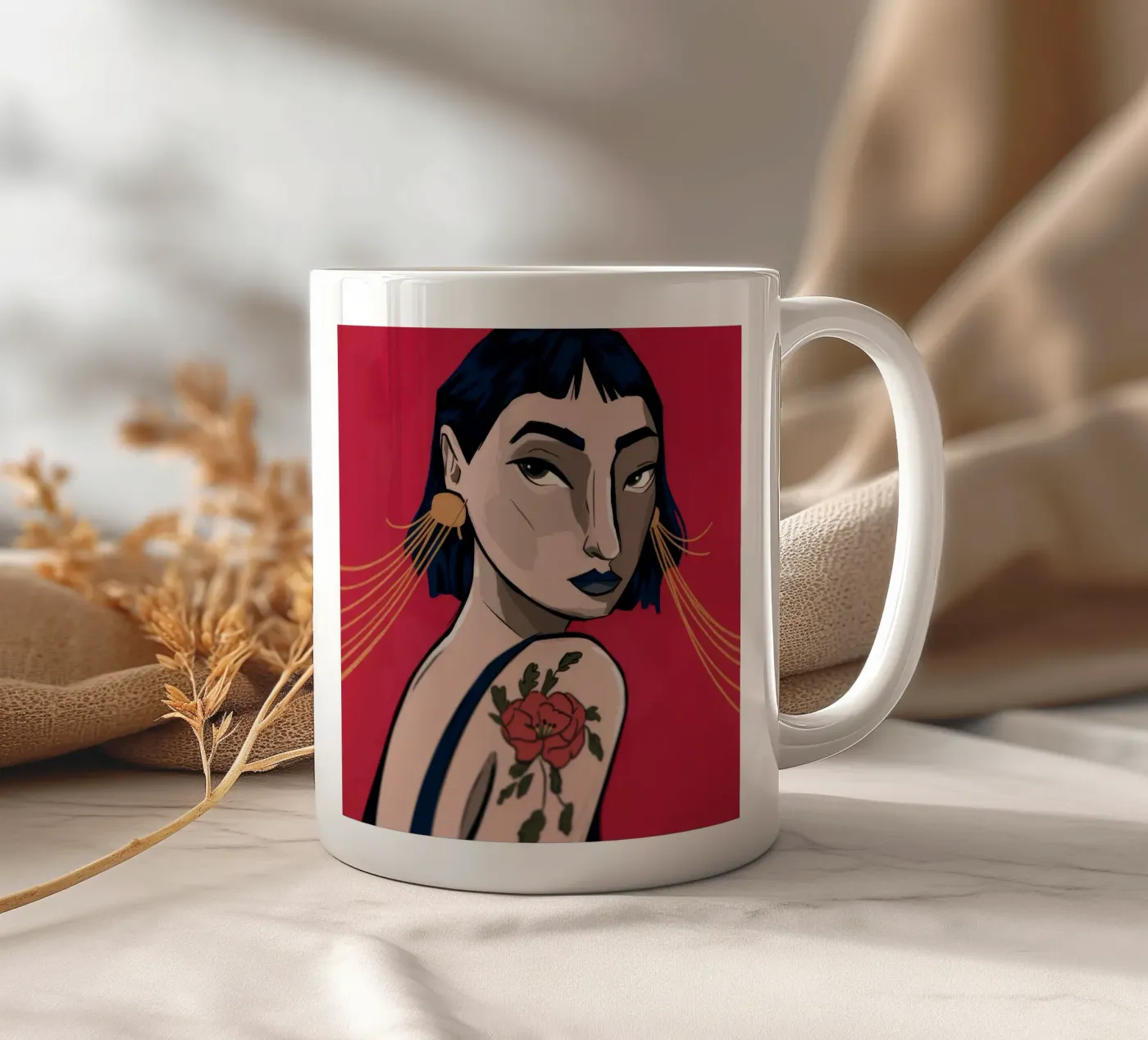 Bold Expression ceramic mug by Prism Palette