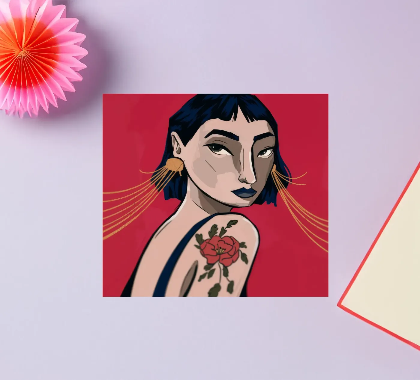 Kühnheit des Ausdrucks Sticker von Prism Palette