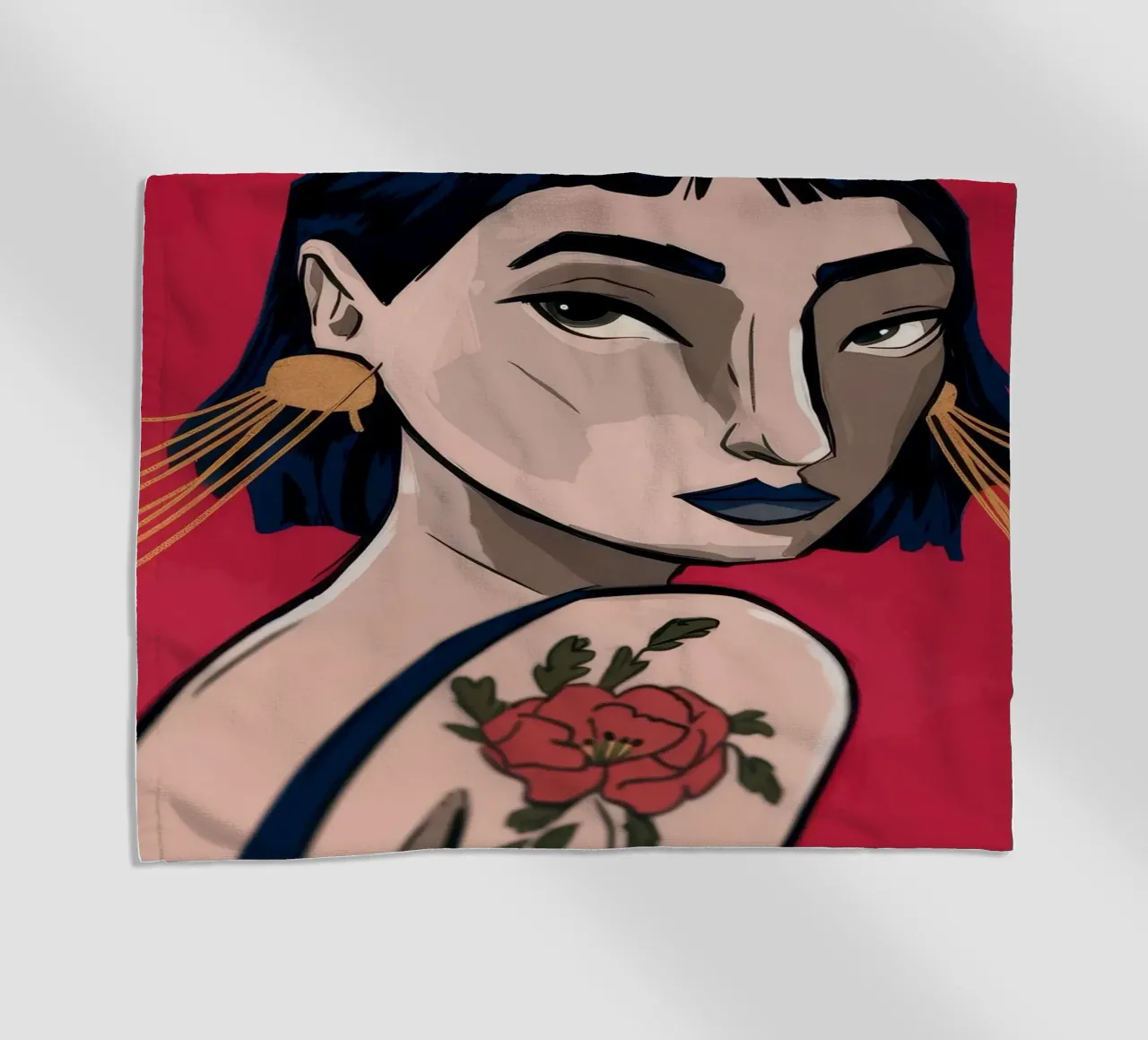 Gedurfde uitdrukking strandhanddoek van Prism Palette