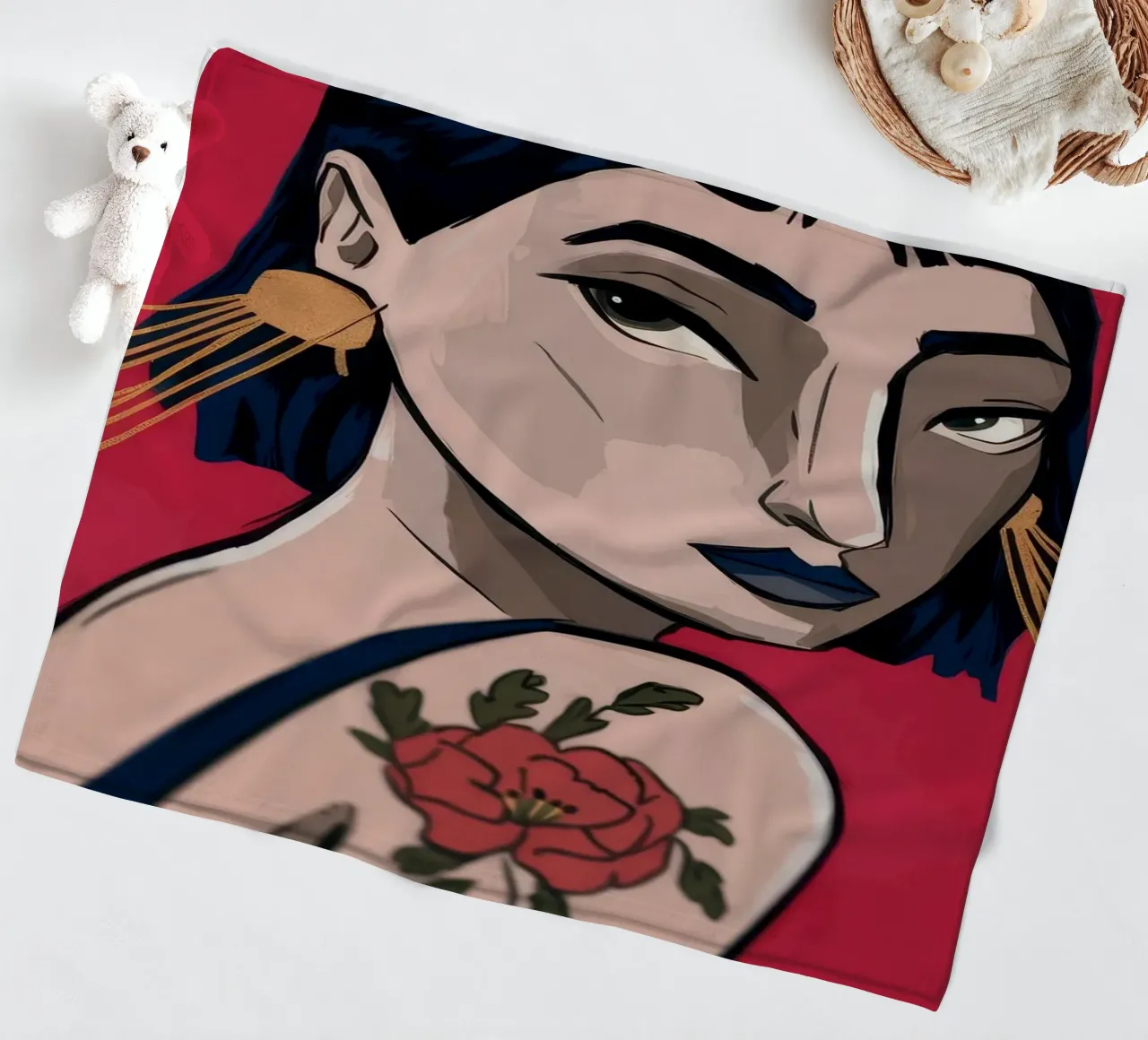 Bold Expression fleece blanket by Prism Palette