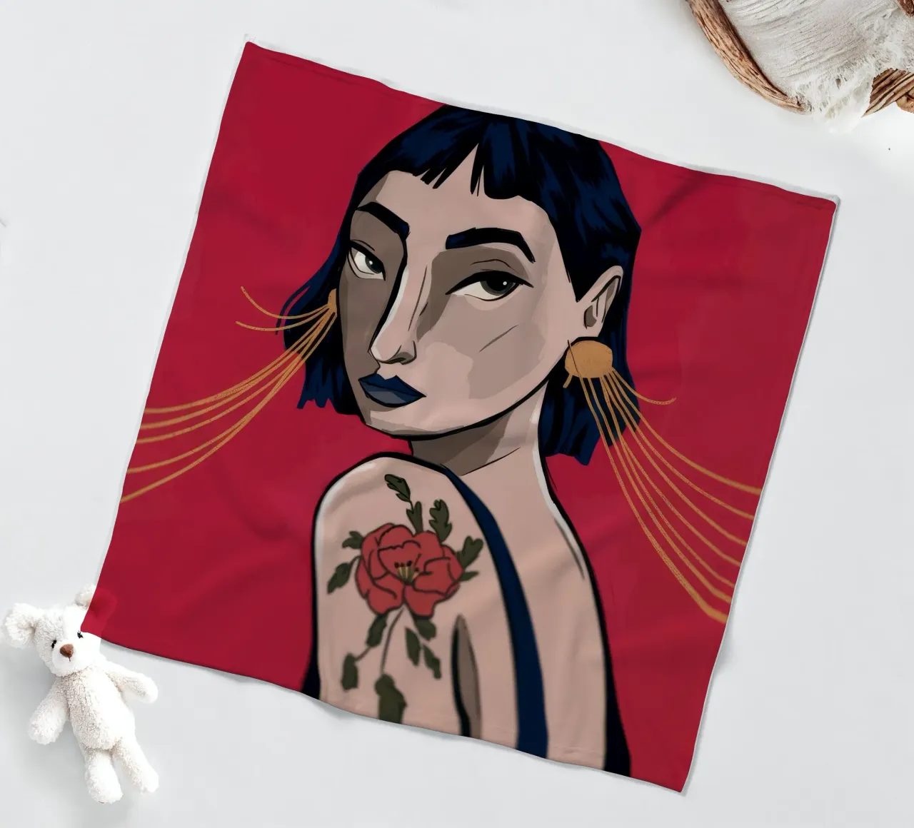 Bold Expression fleece blanket by Prism Palette