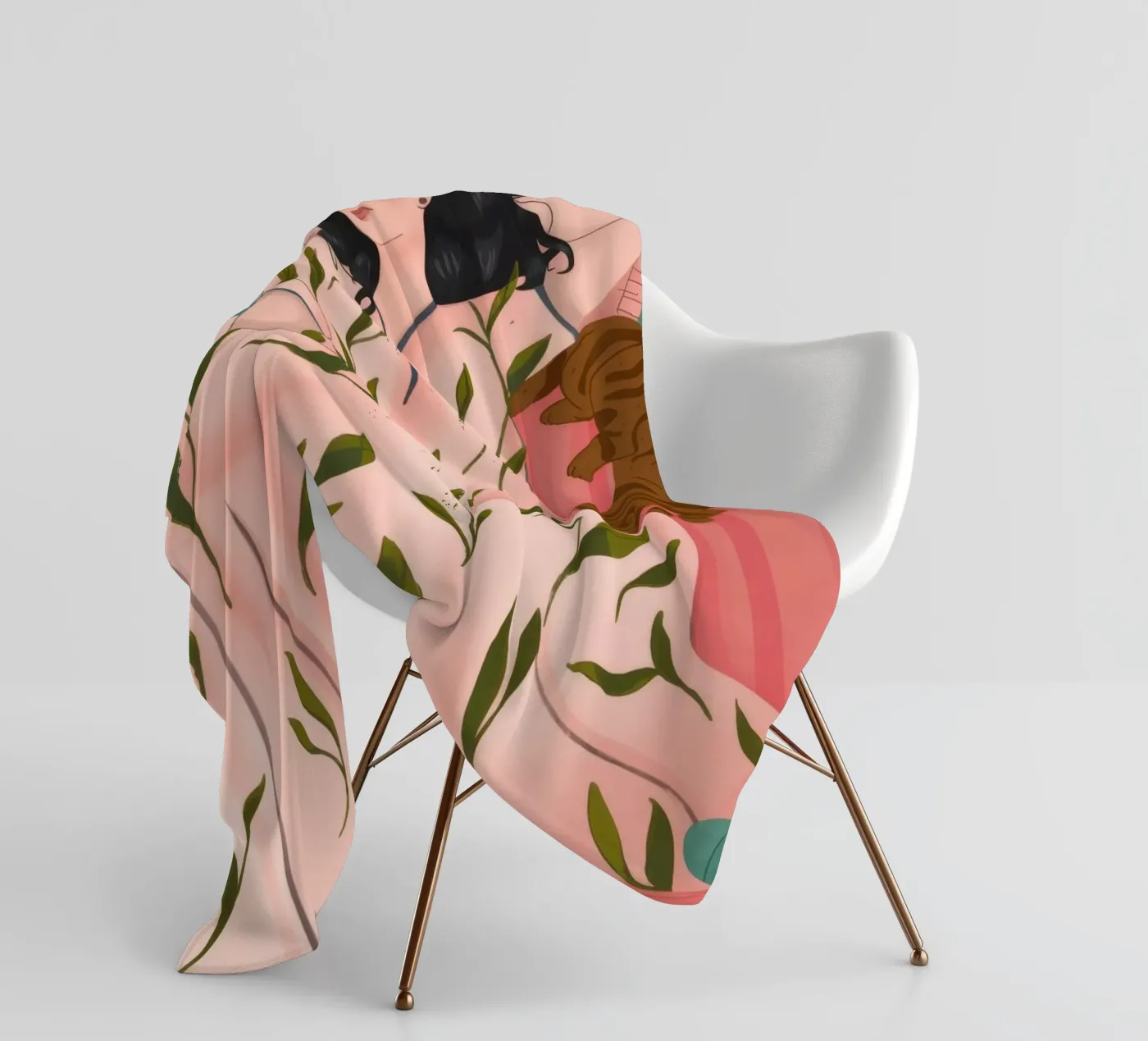 Grillige rust fleecedeken van Prism Palette