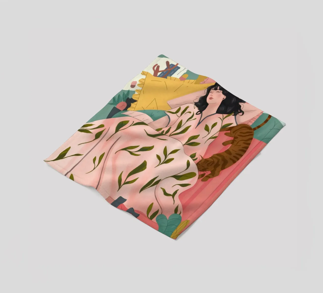 Whimsical Rest fleece blanket by Prism Palette