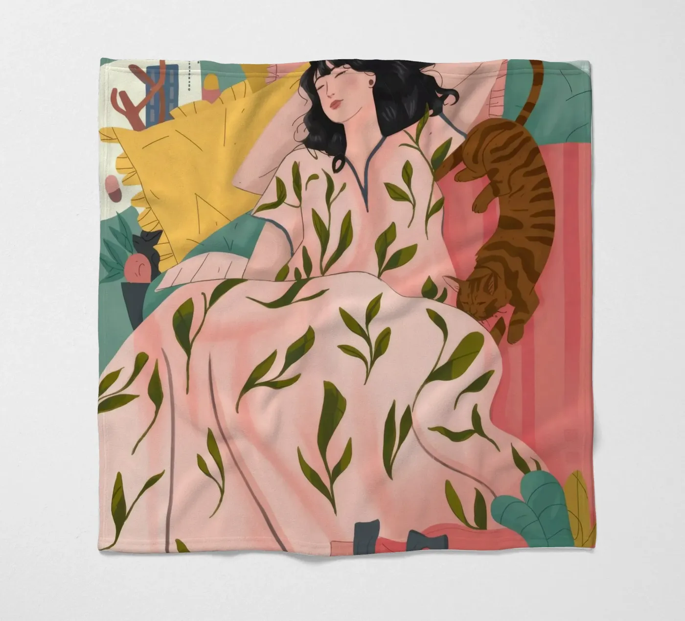 Grillige rust fleecedeken van Prism Palette