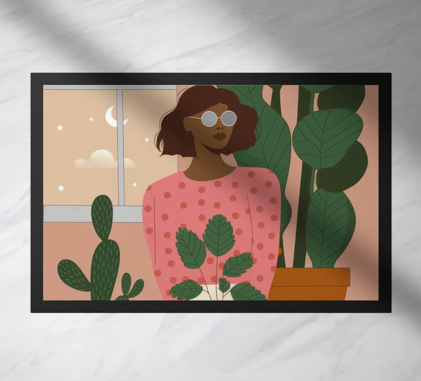 Botanical Harmony doormat by Prism Palette