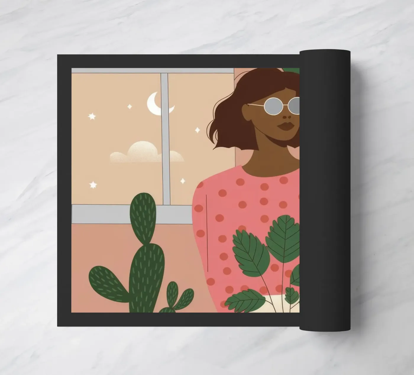 Botanical Harmony doormat by Prism Palette