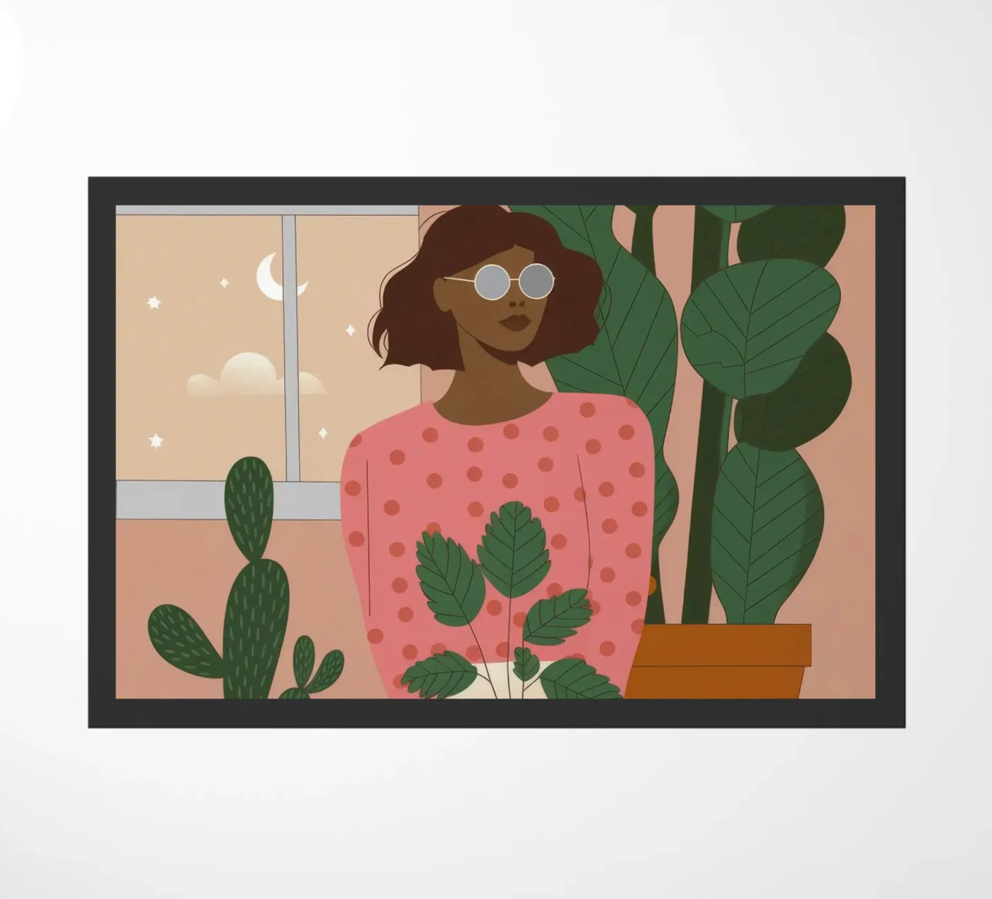 Botanical Harmony doormat by Prism Palette