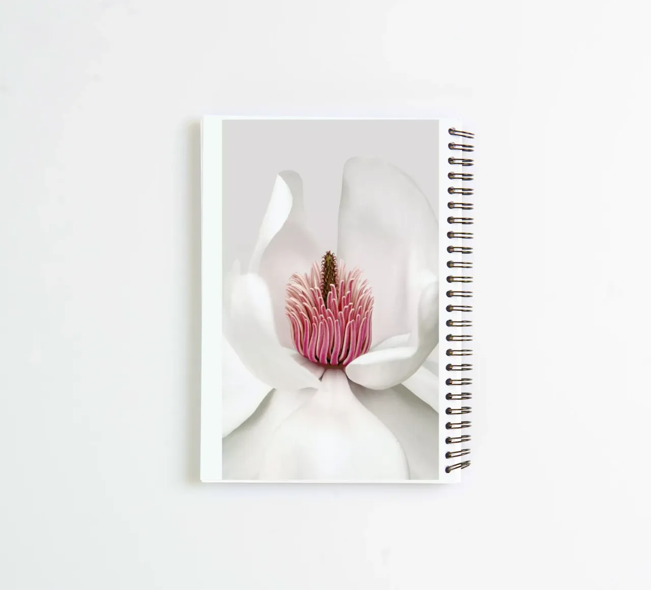 White Magnolia spiral notebook by Flora & Fauna