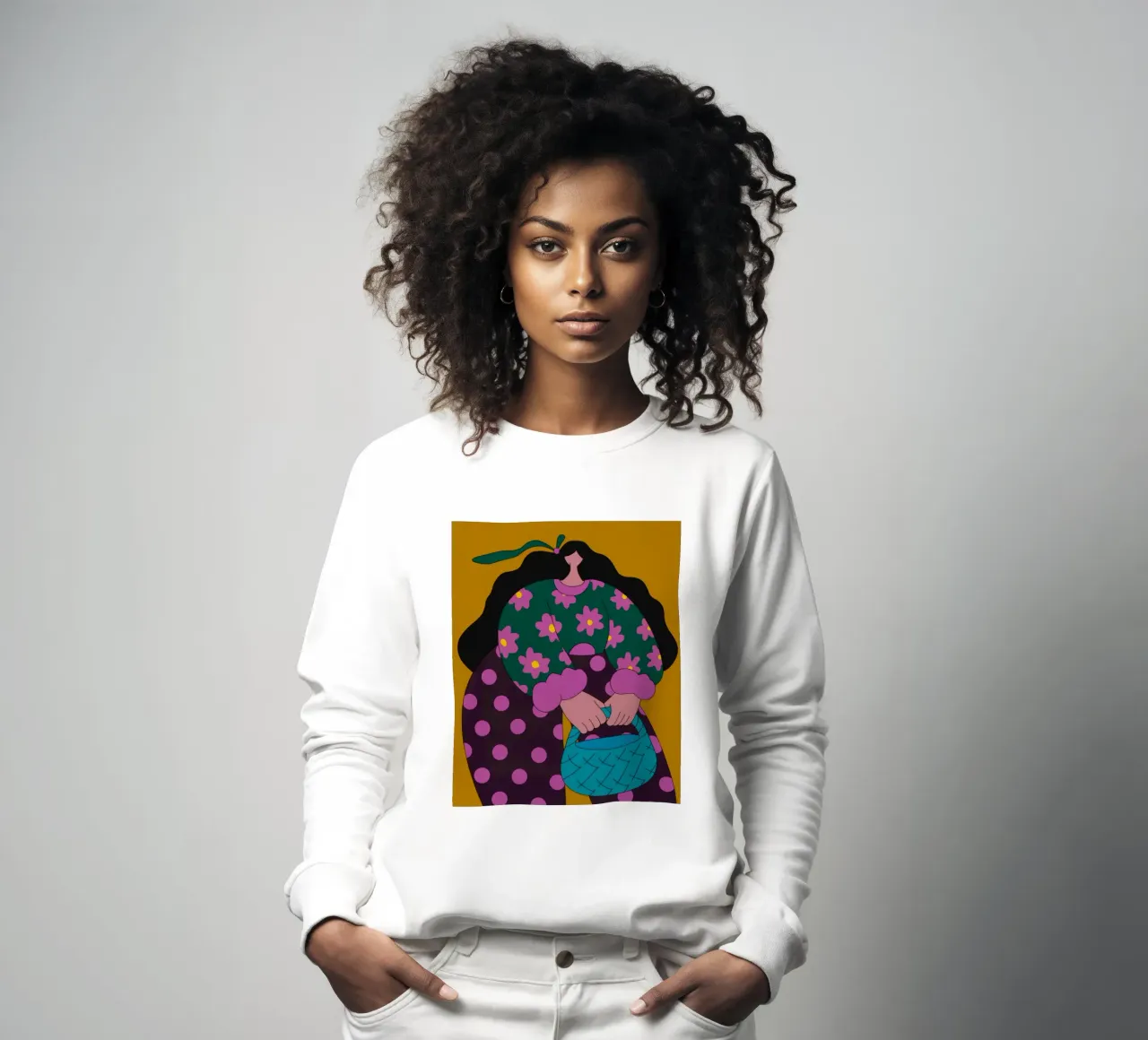Cestino a pois felpa da Prism Palette