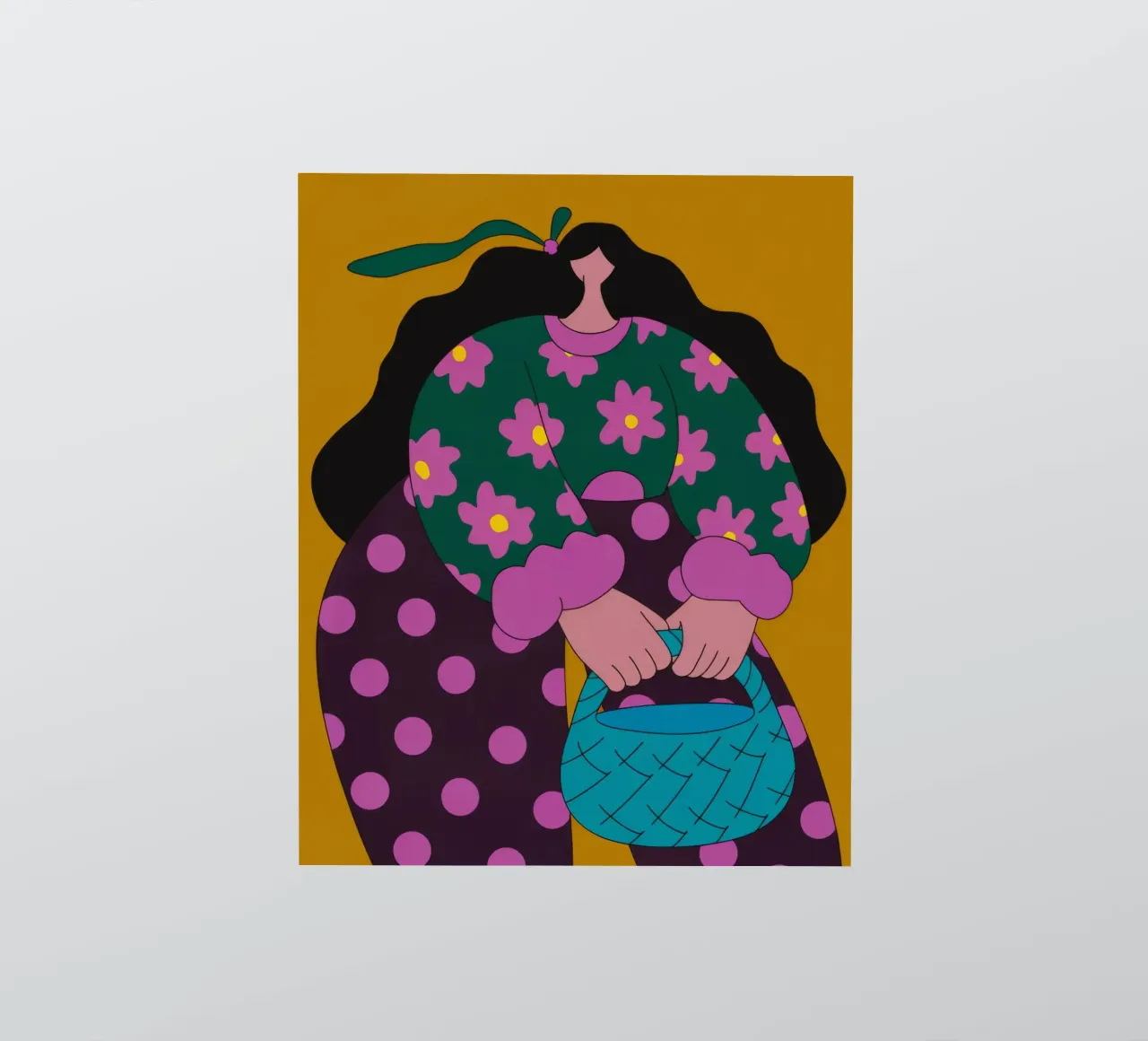 Polka Dot Basket sticker by Prism Palette