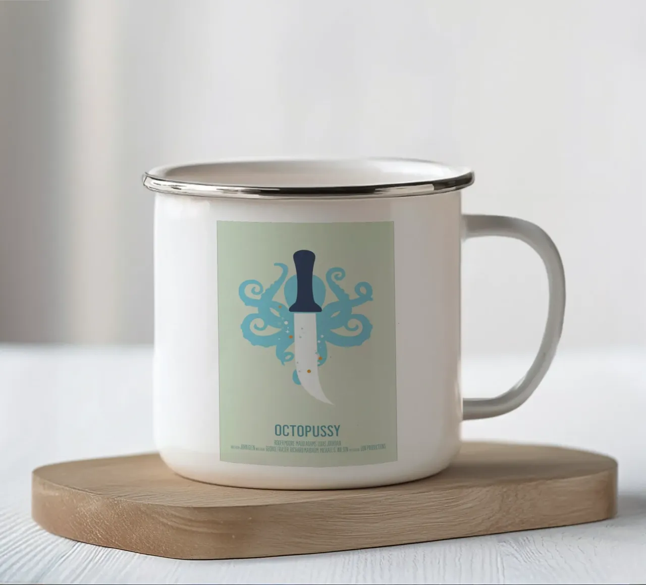Octopussy tazza in smalto da Bruno Morphet