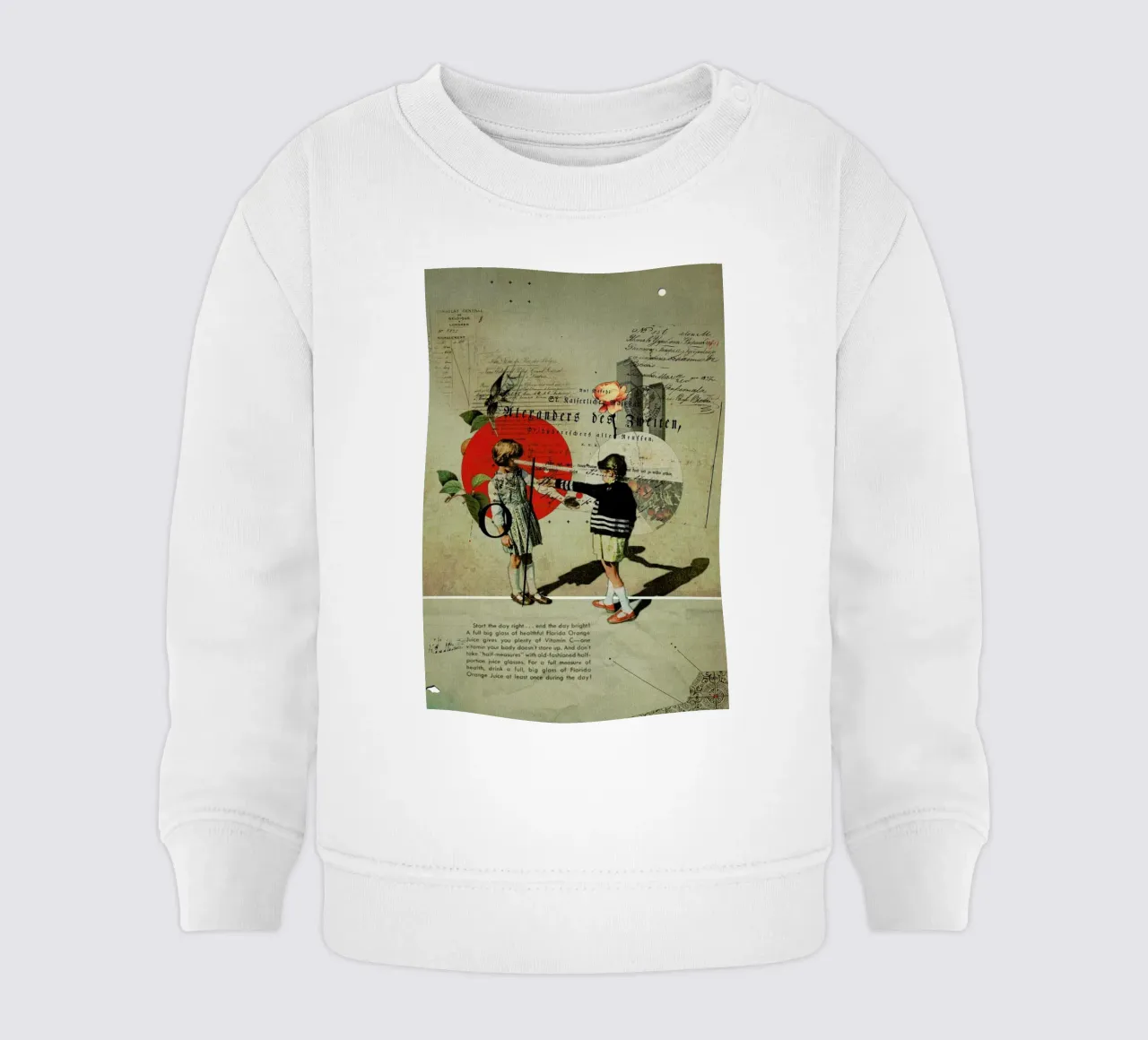 Oranges felpa neonato da Frank Moth