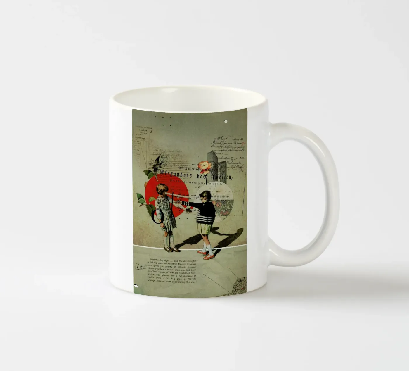 Oranges keramische mok van Frank Moth