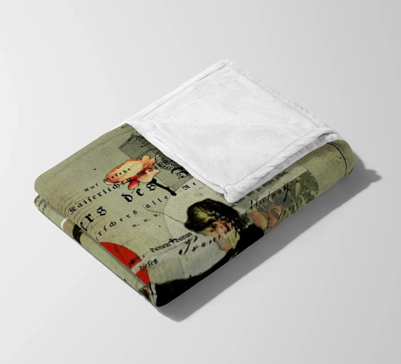 Oranges fleecedeken van Frank Moth