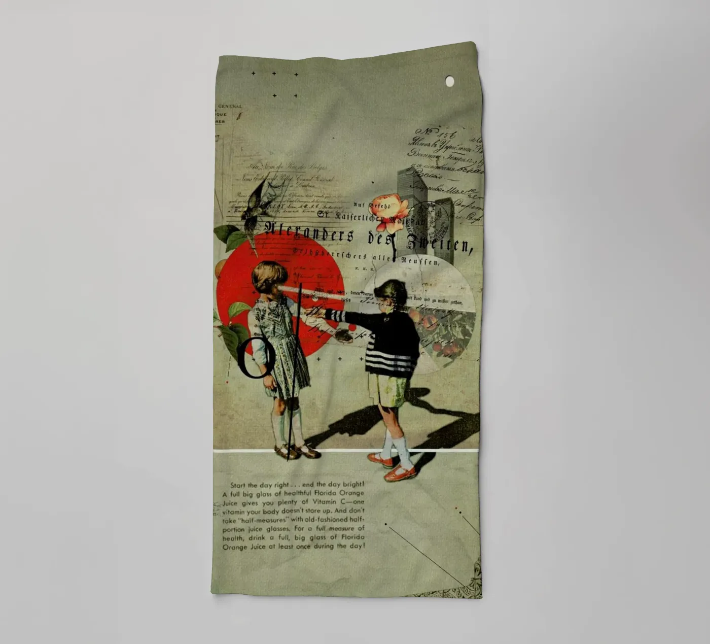 Oranges badhanddoek van Frank Moth