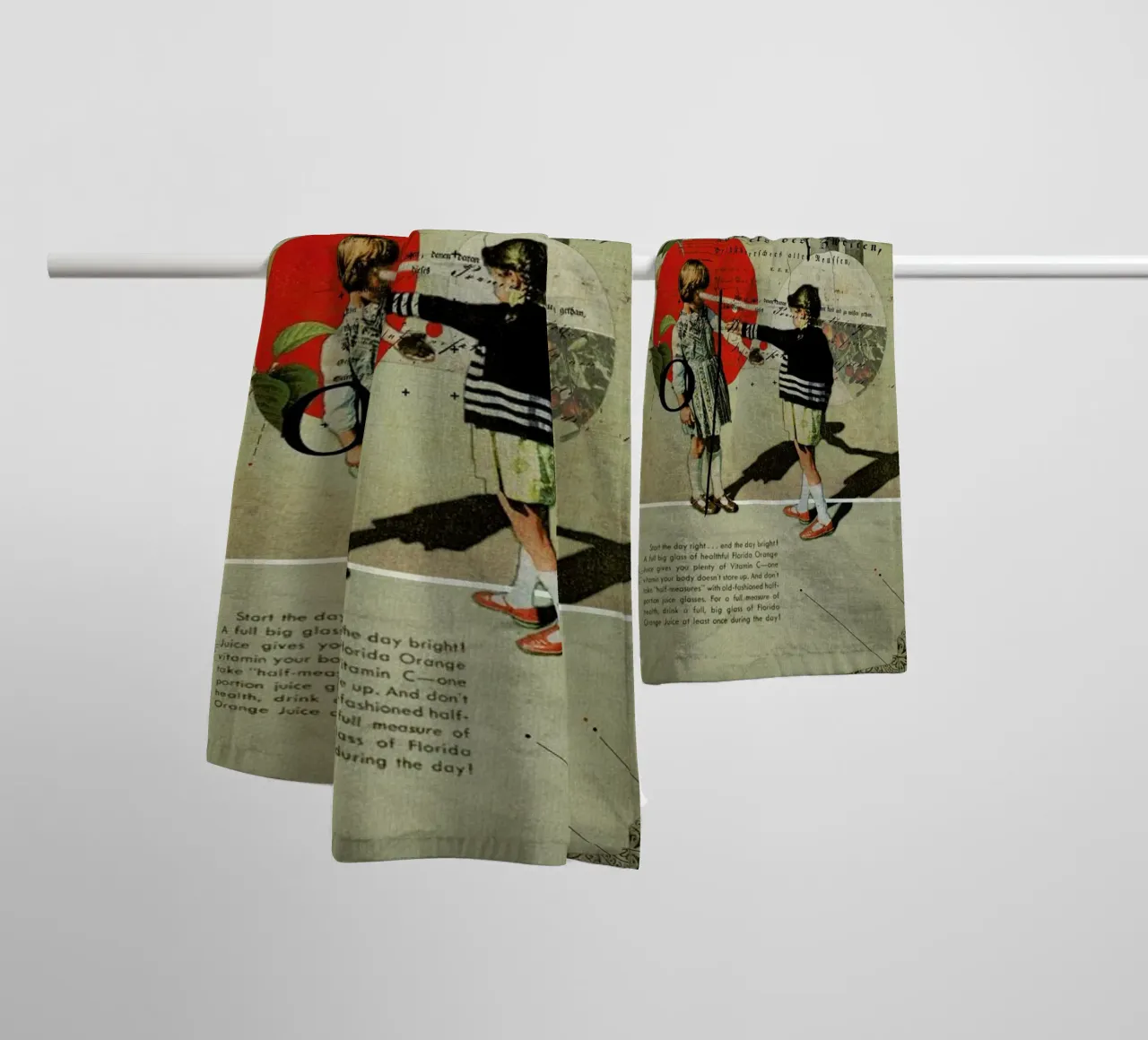 Oranges towel by Frank Moth