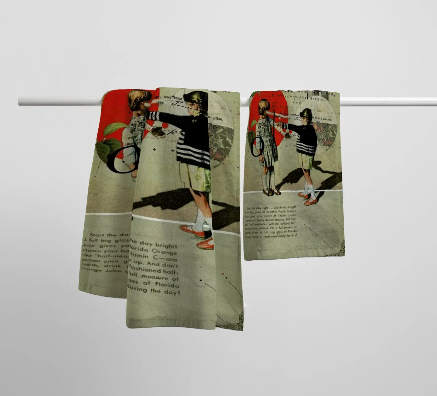 Oranges badhanddoek van Frank Moth